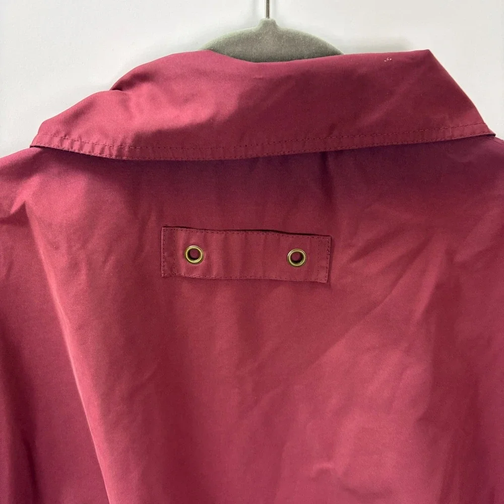 Grand Slam Munsingwear XXL Harrington Jacket Burgundy Zip Windbreaker Vintage